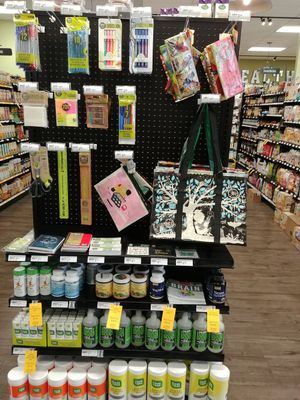 They've got some cool stuff from Blue Q, as well as a sustainable school\office supplies. at Choices Natural Market in Loves Park