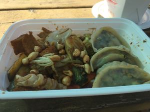 My lunch leftovers. Dinner perhaps... at Uncle Tsang's Kitchen - Food Trailer in Portland
