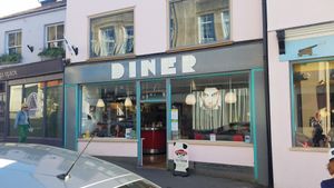 Entrance to the Diner, June 2018 at The Diner in Stroud