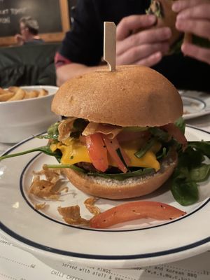 Vegan Viking with beyond meat at Dognvill Bar and Burger in Stavanger