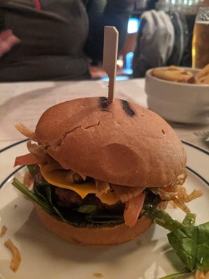 The vegan Viking with beyond meat patties at Dognvill Bar and Burger in Stavanger