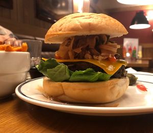 Vegan Viking burger  at Dognvill Bar and Burger in Stavanger