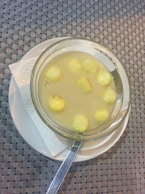 Pineapple and coconut pudding  at C19 in Albufeira