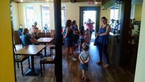 rush hour at Sweet Alchemy Bakery and Cafe in Essex Junction