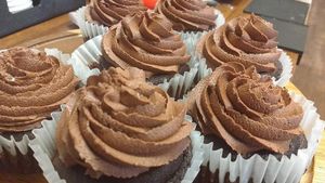 chocolate cupcakes at Sweet Alchemy Bakery and Cafe in Essex Junction