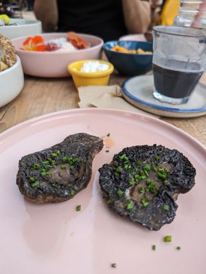 Portobello shrooms at Farm Girl Cafe in West London