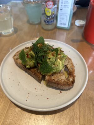 Avocado Toast  at Farm Girl Cafe in West London
