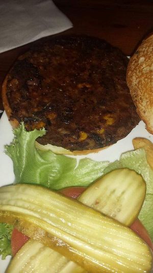 Gardein Burger  at Miller's Ale House in Jensen Beach