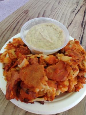 Perfect ratio of cauliflower to crunch!! at Hippy Chick Hummus in Frederick
