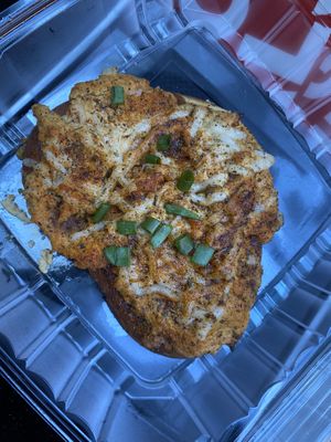 Artichoke crab pretzel  at Hippy Chick Hummus in Frederick