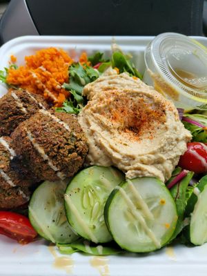 Falafel Salad at Hippy Chick Hummus in Frederick