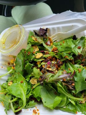 Walnut Crumble Taco Salad    so yummy! 😋 at Hippy Chick Hummus in Frederick