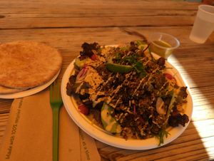 Walnut Crumble Taco Salad at Hippy Chick Hummus in Frederick