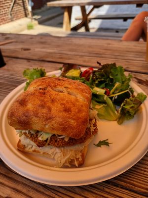 Hippy chick'n sammie at Hippy Chick Hummus in Frederick