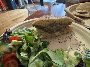 Caprese panini special   at Hippy Chick Hummus in Frederick