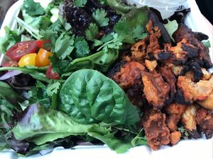 Buffalo cauliflower salad at Hippy Chick Hummus in Frederick