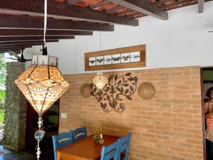 Dining area at Nacasadela in Penedo