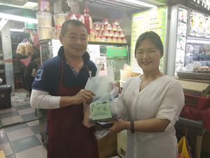 With Ms Chan HuiYuh  at Li Wei Vegetarian 笠维素食 in Northeast Singapore