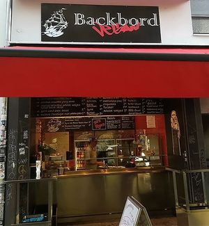 finally a delicious vegan döner kebab in kreuzberg  at Backbord Vegan in Berlin
