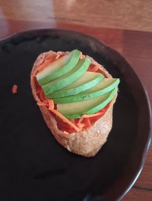 Inari with avocado at Tahoe City Sushi in Tahoe City