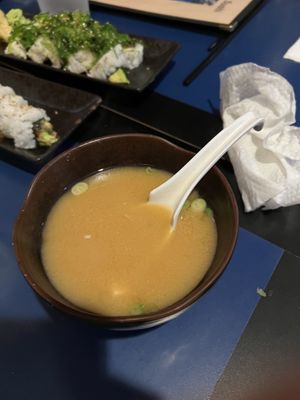 Miso soup  at Tahoe City Sushi in Tahoe City
