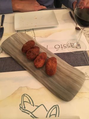 Mushroom croccetes at Passio Mediterrania in Mahon