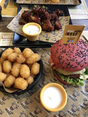 Some plants in there somewhere at Got No Beef in Cardiff