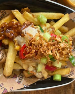 Loaded fries #Veganuary at Got No Beef in Cardiff