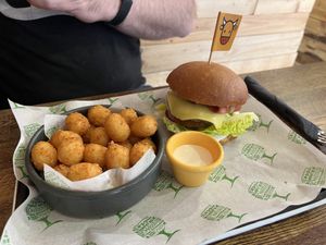 Maple burger   at Got No Beef in Cardiff