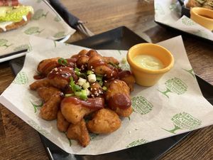 Cauliflower poppers  at Got No Beef in Cardiff