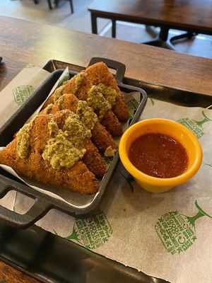 Molten Mozzarella Dippers at Got No Beef in Cardiff