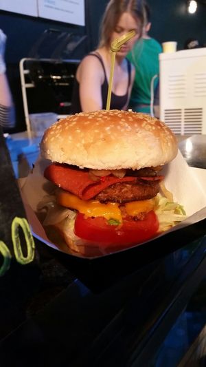 ";Bacon & Double Cheese"; burger at Got No Beef in Cardiff