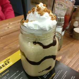 Biscoff milkshake  at Got No Beef in Cardiff