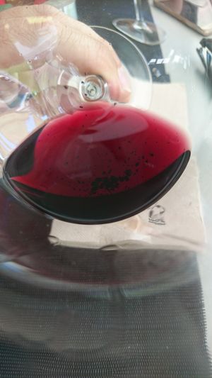 You can see all the crumbles which was in our 2 glasses. at The Healthy in Escaldes-engordany