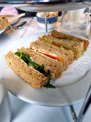 Vegan Afternoon Tea Sandwiches at The Willow Tea Rooms in Glasgow