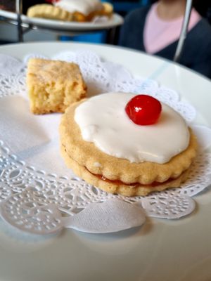 Empire Biscuit + Shortbread at The Willow Tea Rooms in Glasgow