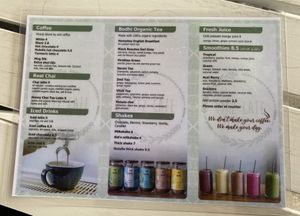 Menu  at Fitz Cafe in Wagga Wagga
