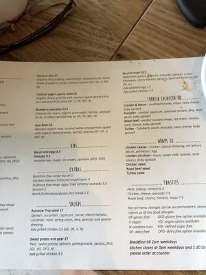 Menu items can be adjusted for vegan. They had a nice vegan muesli slice too!   at Fitz Cafe in Wagga Wagga