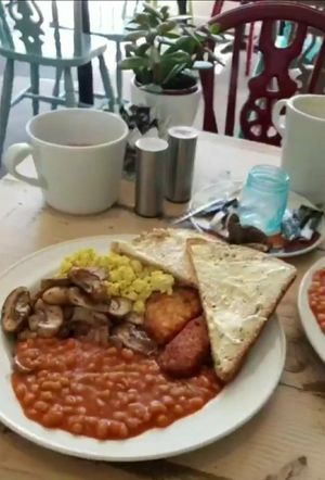 Vegan breakfast at No 18 Cafe in Swansea
