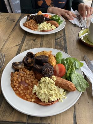 Full breakfast  at No 18 Cafe in Swansea