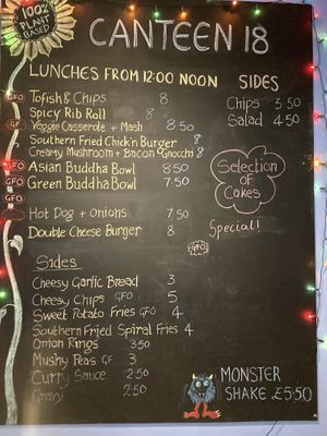 Lunch board at No 18 Cafe in Swansea