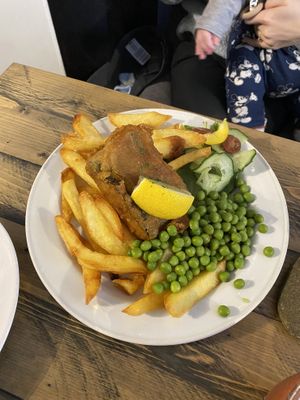 Tofish n chips #Veganuary at No 18 Cafe in Swansea