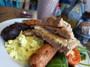 Breakfast at No 18 Cafe in Swansea