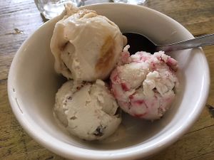 Ice Green ice cream!  at No 18 Cafe in Swansea