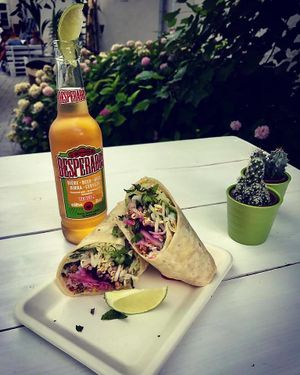 burrito fusion at Chilantro Garden Bar in Bratislava