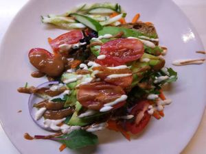 avo tempeh toast   at Cafe Essen in Canberra