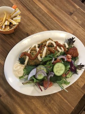 stuffed zucchini  at Cafe Essen in Canberra