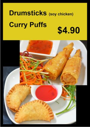 Curry Puffs at An Nguyen Vegan in Canberra