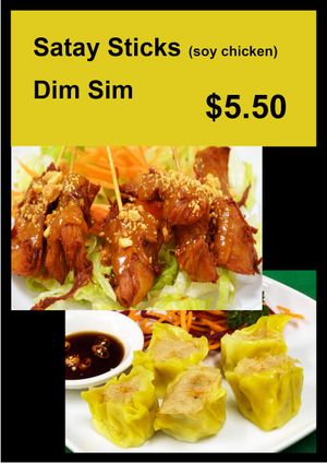 Satay Sticks / Dim Sim at An Nguyen Vegan in Canberra