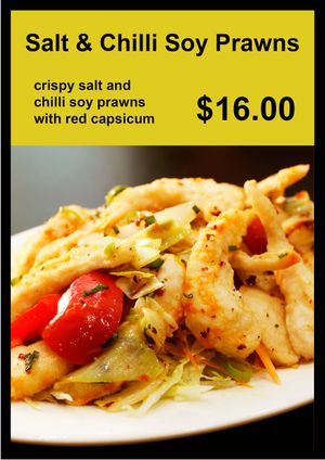 Salt and Chilli Soy Praw at An Nguyen Vegan in Canberra